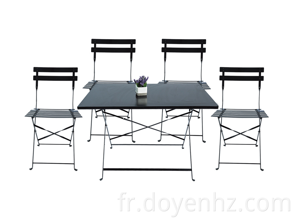 Set of Dining Table with 4 Chairs